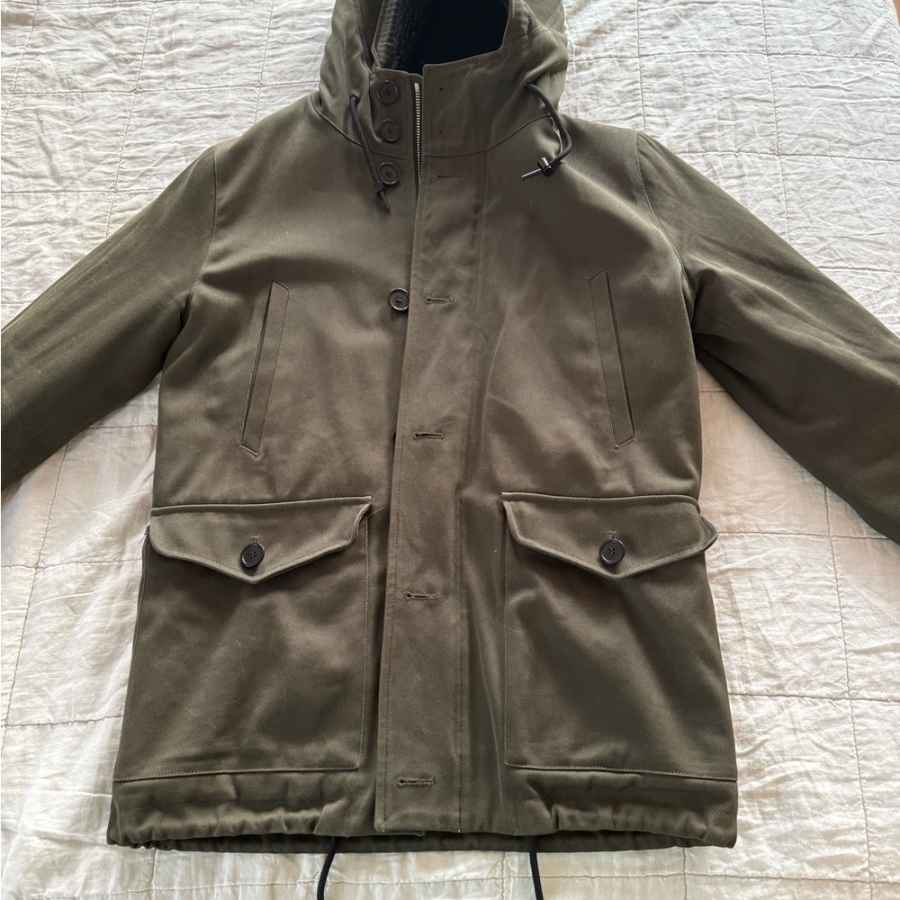 Sandro Khaki Men's Military Jacket
